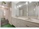 Bathroom features double sink vanity, a large mirror, and decorative fixtures at 2325 Sombrero Dr, Las Vegas, NV 89169