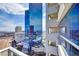 Stunning city view from a private balcony at 2700 Las Vegas Blvd # 2303, Las Vegas, NV 89109