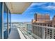 Spacious outdoor balcony with a view of the city at 2700 Las Vegas Blvd # 2303, Las Vegas, NV 89109