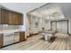 Upscale game room features modern pool table, wet bar with stainless steel appliances for leisure at 2700 Las Vegas Blvd # 2303, Las Vegas, NV 89109