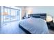 Bright bedroom featuring a large window, light-colored floors, and modern furniture at 2700 Las Vegas Blvd # 2809, Las Vegas, NV 89109