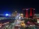 Bright night cityscape view showing hotels, casinos, and city lights at 2700 Las Vegas Blvd # 2809, Las Vegas, NV 89109
