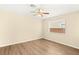 Bright bedroom with ceiling fan, and neutral color palette and carpeted flooring at 3049 Historic Horizon Ave, Henderson, NV 89044