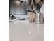 Up close shot of the kitchen countertops and their sleek and modern finish at 31 Strada Loreto, Henderson, NV 89011
