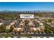 Aerial view of 3140 Pradera Circle in a lush community near the Las Vegas Strip at 3140 Pradera Cir, Las Vegas, NV 89121