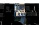 Aerial shot shows roof with solar panels and a private yard at 3719 Centennial Cir, Las Vegas, NV 89121