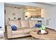Comfortable living room featuring an open concept with kitchen and dining areas at 3740 Desert Marina Dr # 11, Laughlin, NV 89029