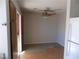 Cozy dining area featuring a ceiling fan, next to the kitchen, with an adjacent pantry at 3890 Terrazzo Ave, Las Vegas, NV 89115