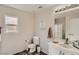 Clean bathroom with a modern vanity, shower, and a neutral color scheme at 4135 Pistachio Nut Ave, Las Vegas, NV 89115