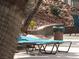 Relaxing poolside with comfortable lounge chairs, rock accents, and desert foliage at 5241 Caspian Springs Dr # 103, Las Vegas, NV 89120