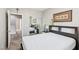 A comfortable bedroom with a mirrored closet, providing ample storage space at 5286 Monterey Park Cir, Las Vegas, NV 89146