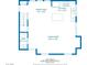 Floor plan displaying living room, dining area, kitchen and bathroom at 5524 Overlook Valley St, North Las Vegas, NV 89081