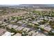 An aerial view of Summerlin neighborhood showcases well-maintained homes and landscaping at 616 Canyon Brook Pl, Las Vegas, NV 89145