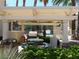 Outdoor BBQ area featuring a built-in grill and a picnic table at 7147 S Durango Dr # 211, Las Vegas, NV 89113