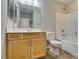 Bathroom with modern vanity and combined tub and shower at 9050 W Tropicana Ave # 1053, Las Vegas, NV 89147