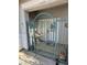 Enclosed front entrance features a wrought-iron gate for added security and charm at 9641 Windborne Ave, Las Vegas, NV 89147
