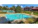 Another view of the community pool and surrounding green spaces at 1794 Morro Vista Dr, Las Vegas, NV 89135