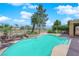 Private backyard oasis with a refreshing pool, scenic views, and meticulously landscaped surroundings at 1848 Indian Bend Dr, Henderson, NV 89074