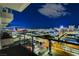 Balcony view of the city lights with clear railing, offering great visibility at 200 Hoover Ave # 912, Las Vegas, NV 89101