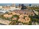 Aerial view showcasing the community and the city skyline at 210 E Flamingo Rd # 419, Las Vegas, NV 89169