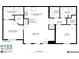 Detailed floor plan showcasing the layout of the home with dimensions for each room at 2141 Hussium Hills St # 102, Las Vegas, NV 89108