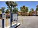 Rancho Lake Condominium community entrance with map of the community and access gates at 2141 Hussium Hills St # 102, Las Vegas, NV 89108