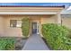 Inviting front entrance with decorative door and lush landscaping creating a welcoming curb appeal at 2851 S Valley View Blvd # 1026, Las Vegas, NV 89102