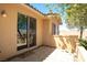 Charming patio area with desert views providing outdoor living and relaxing potential at 31 Via Mantova # 1, Henderson, NV 89011