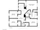 Second floor layout featuring bedrooms, bathrooms, and hall with dimensions for layout planning at 334 Shimmering Moon St, Henderson, NV 89015