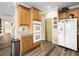 Well-equipped kitchen featuring double ovens and a stainless steel refrigerator at 334 Shimmering Moon St, Henderson, NV 89015
