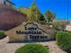 Community sign that says 