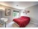 Comfortable bedroom with a window offering natural light and modern decor at 4809 S Torrey Pines Dr # 201, Las Vegas, NV 89103