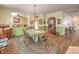 Cozy dining room with wood furnishings, stylish decor, and easy access to other living spaces at 5005 Justice Creek Ave, Las Vegas, NV 89131