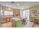 The kitchen offers ample counter space, stainless steel appliances, and a cozy breakfast nook at 5005 Justice Creek Ave, Las Vegas, NV 89131