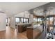 Modern kitchen with sleek countertops, stainless steel appliances, and stunning views at 6 Vista Crescent Ct, Henderson, NV 89012