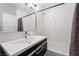 This bathroom features white subway tile in the shower and around the sink at 650 Arizona St, Boulder City, NV 89005