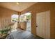 Charming patio providing a serene outdoor space with privacy and a welcoming entrance at 6916 Dorita Ave # 101, Las Vegas, NV 89108