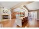 Spacious kitchen with modern appliances, granite countertops, and ample cabinet space at 7307 Lansbrook Ave, Las Vegas, NV 89131