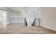 Foyer with wood floors, modern staircase, and decorative lighting at 8051 Castle Pines Ave, Las Vegas, NV 89113