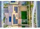 Immaculate backyard and landscaping with energy-efficient solar panels enhancing this beautiful property at 8171 California Pine St, Las Vegas, NV 89166