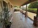 Covered patio is perfect for enjoying the outdoors with space for outdoor dining at 881 E Calvada Blvd, Pahrump, NV 89048
