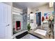 Modern bathroom with a glass-enclosed shower and stylish vanity at 8969 Rivers Edge Dr, Las Vegas, NV 89117
