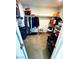 Organized walk-in closet featuring clothing racks, shelves, and ample storage solutions, showcasing a tidy space at 95 Palm Park Ct, Las Vegas, NV 89183