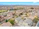 Stunning aerial view of a vibrant neighborhood with well-maintained homes and landscaped yards at 961 Wembly Hills Pl, Henderson, NV 89011