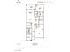 Honeysuckle floor plan featuring a three-car tandem garage, three bedrooms, and an open living and dining area at 11813 Pippa Ave, Las Vegas, NV 89138