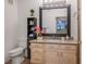 Bathroom with vanity, sink, and mirror at 1830 N Buffalo Dr # 1031, Las Vegas, NV 89128