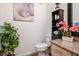 Cozy bathroom featuring neutral tones and decorative accents creates a refreshing space at 1830 N Buffalo Dr # 1031, Las Vegas, NV 89128