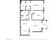 Simple floor plan showing layout and dimensions of spacious apartment at 1830 N Buffalo Dr # 1031, Las Vegas, NV 89128