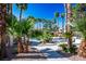 Resort-style pool area with mature palms offering a relaxing oasis at 1830 N Buffalo Dr # 1031, Las Vegas, NV 89128