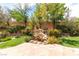 Backyard featuring a water feature and a garden with roses at 3483 French Daisy St, Las Vegas, NV 89135